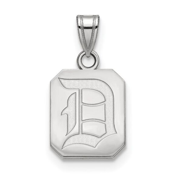 10k White Gold Duquesne U Small Pendant - Picture 1 of 3